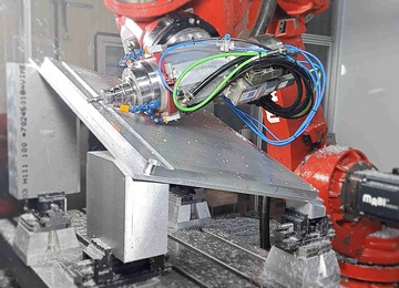 Milling chamfers in aluminium with MAX100 | MABI Robotic AG