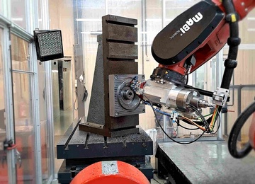 Stahl fräsen mit MAX100 | MABI Robotic AG
